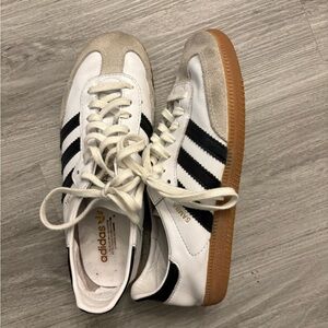Adidas White and Black samba Sneakers